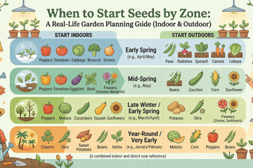 seed starting calendar by growing zone for home gardeners