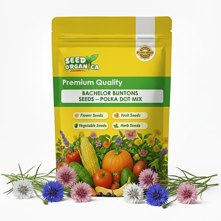 Bachelor Buttons Seeds – Polka Dot Mix
