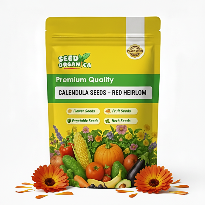 Calendula Seeds – Red Heirloom