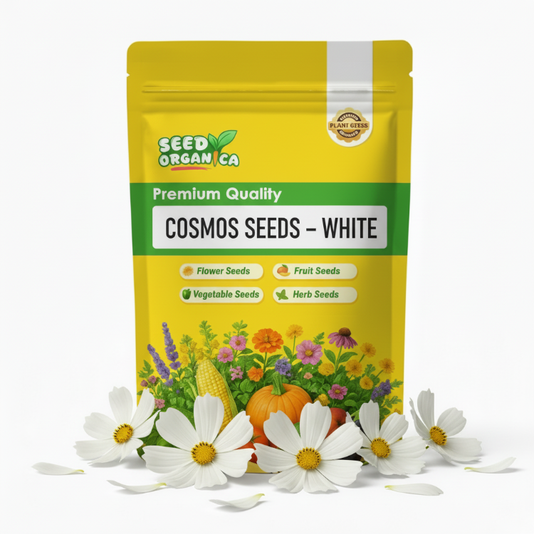 Cosmos Seeds – White