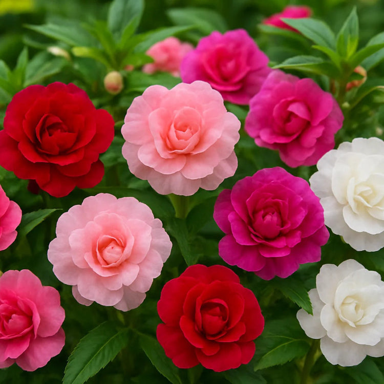 Double Camellia Mix Balsam Seeds - Flower Plant