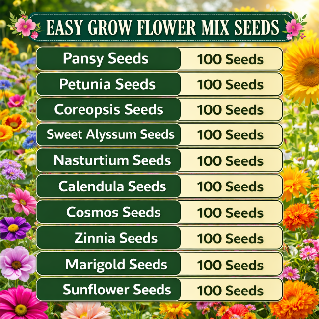 Easy Grow Flower Mix Seeds