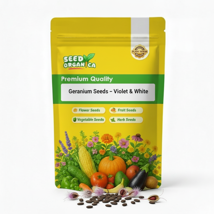 Geranium Seeds – Violet & White