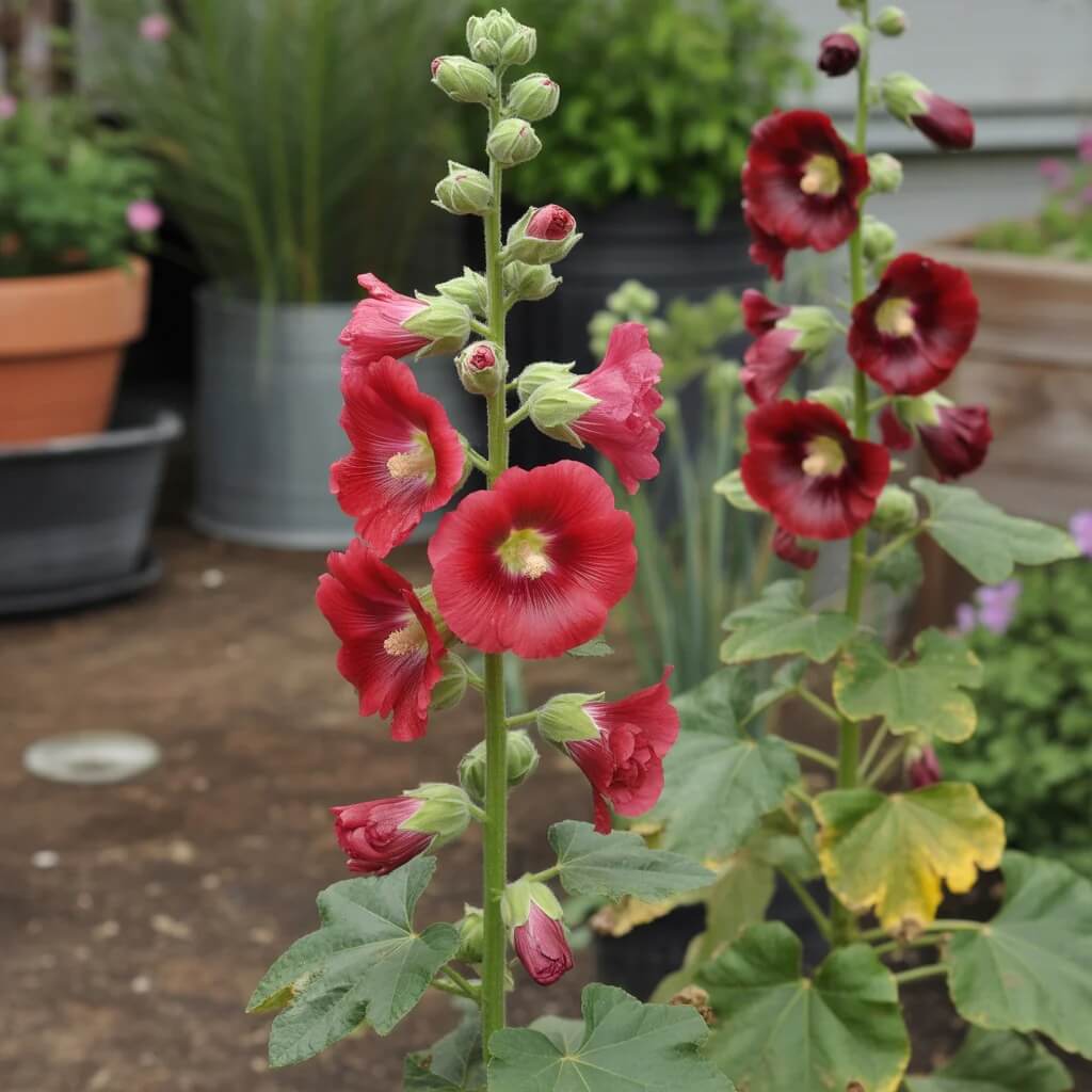 Hollyhock Seeds - All In One For Home Gardens