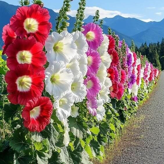 Hollyhock Seeds - All In One For Home Gardens