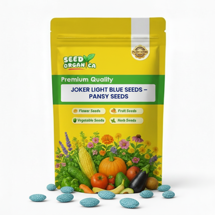 Joker Light Blue Seeds – Pansy Seeds