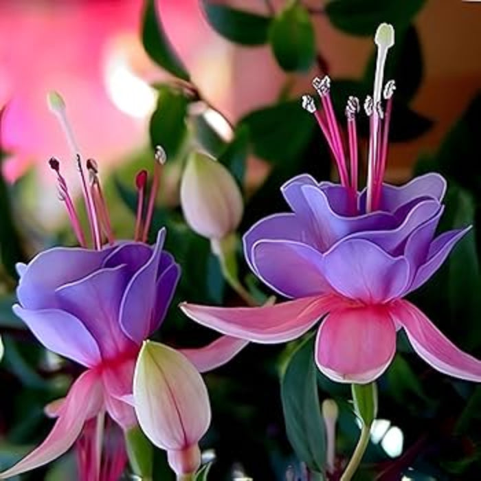 Light Blue Pink Fuchsia Seeds