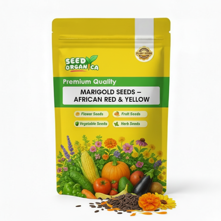 Marigold Seeds – African Red & Yellow