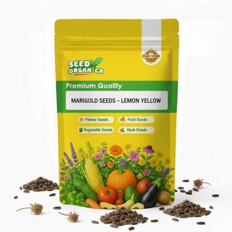 Marigold Seeds – Lemon Yellow