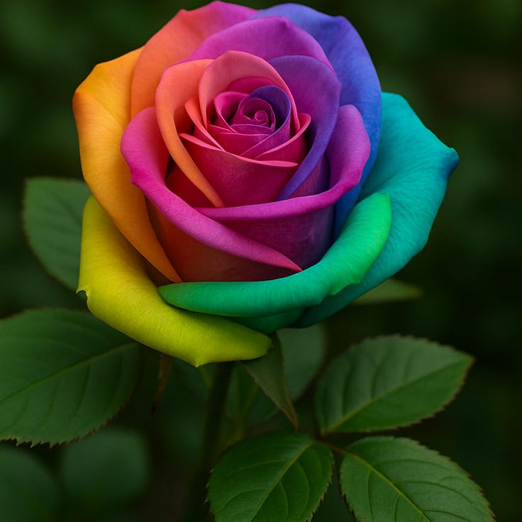 Multi-colored Rainbow Rose Seeds 