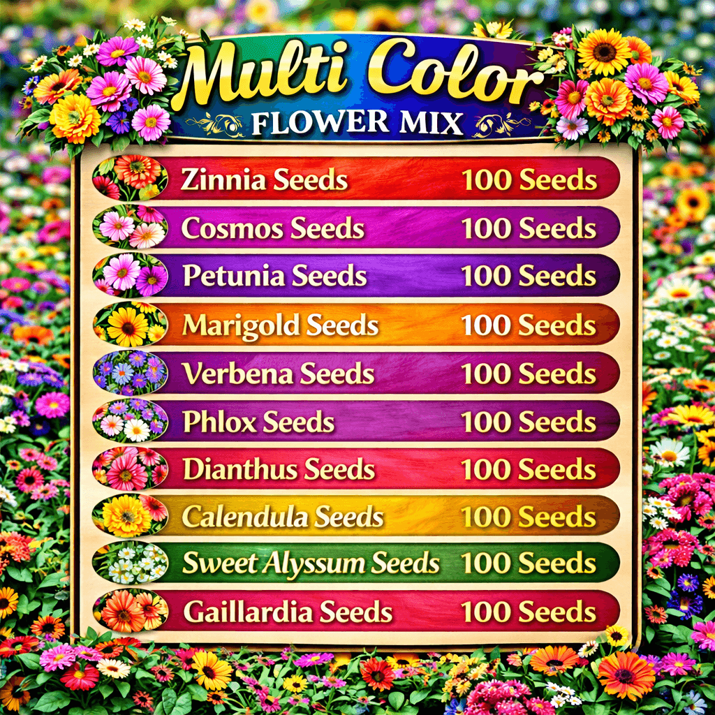 Multi Color Flower Mix Seeds