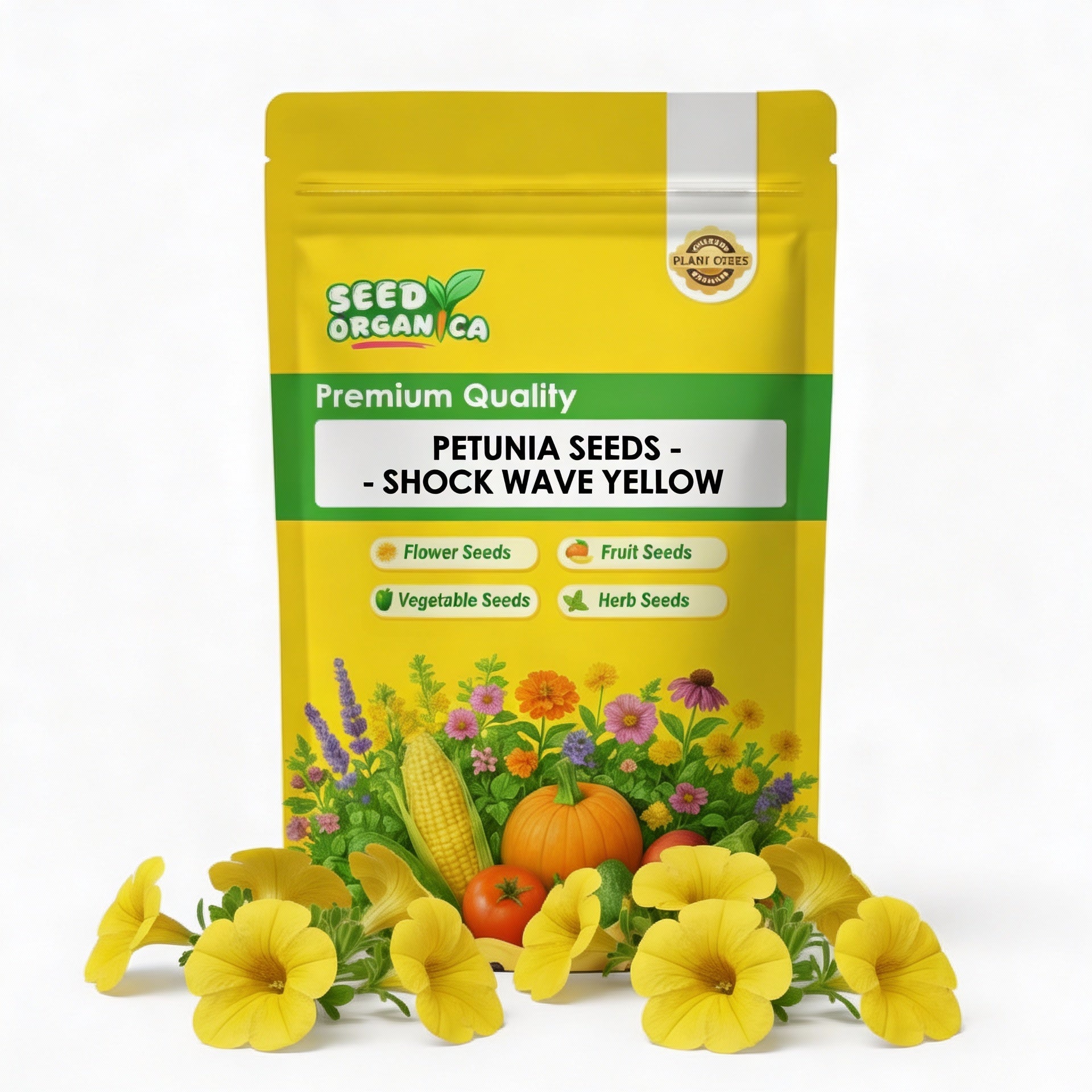 Petunia Seeds - Shock Wave Yellow