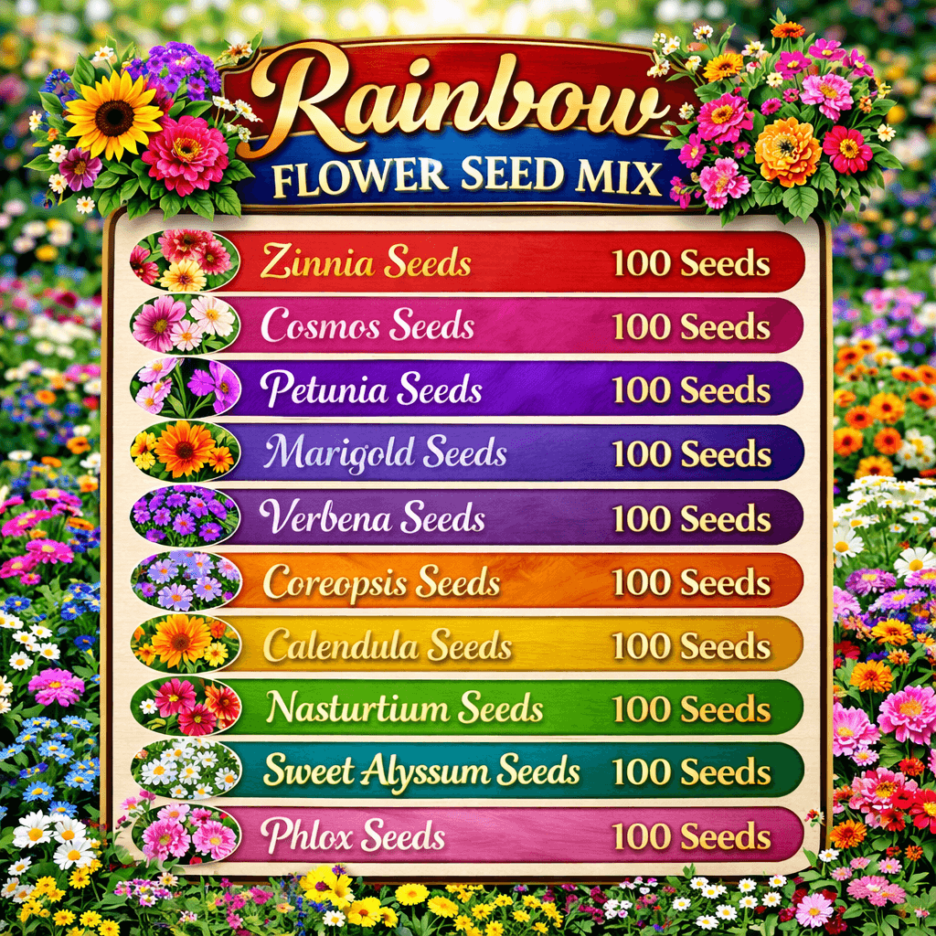 Rainbow Flower Seed Mix