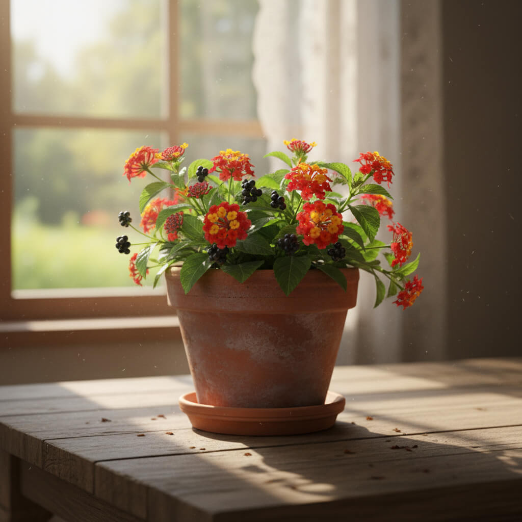 Red Lantana Seeds - Flower Plant