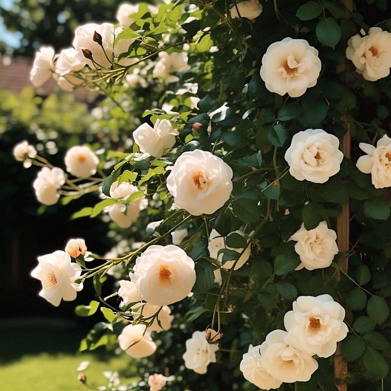 Rosa spp. Seeds – Cream Climbing