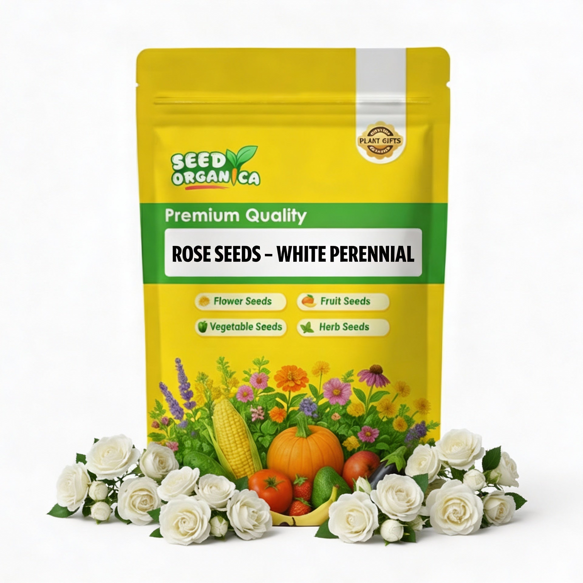 Rose Seeds – White Perennial