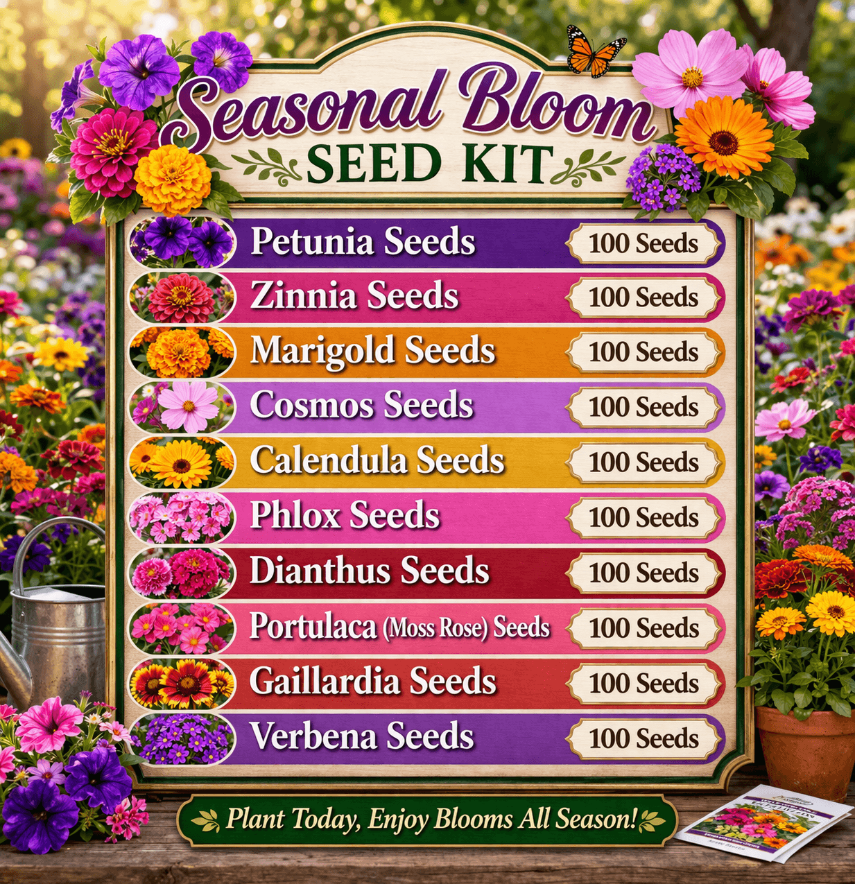Seasonal Bloom Seed Kit