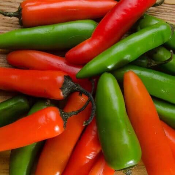 Serrano Pepper Seeds - Yellow Red