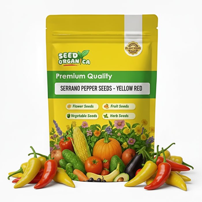 Serrano Pepper Seeds - Yellow Red