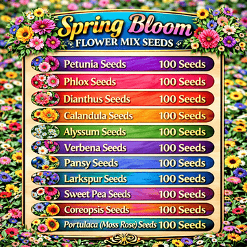 Spring Bloom Flower Mix Seeds