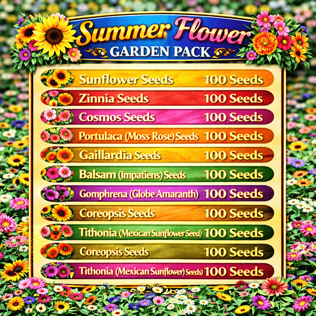 Summer Flower Garden Pack Seeds
