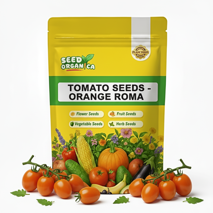 Orange Roma Tomato Seeds Heirloom Paste Variety orange-roma-tomato-seeds-heirloom-paste-variety