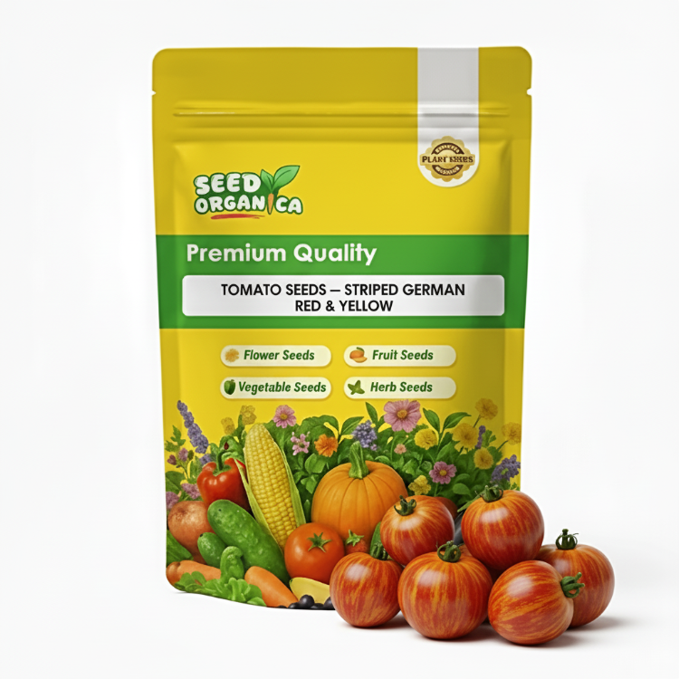 Tomato Seeds – Striped German Red & Yellow