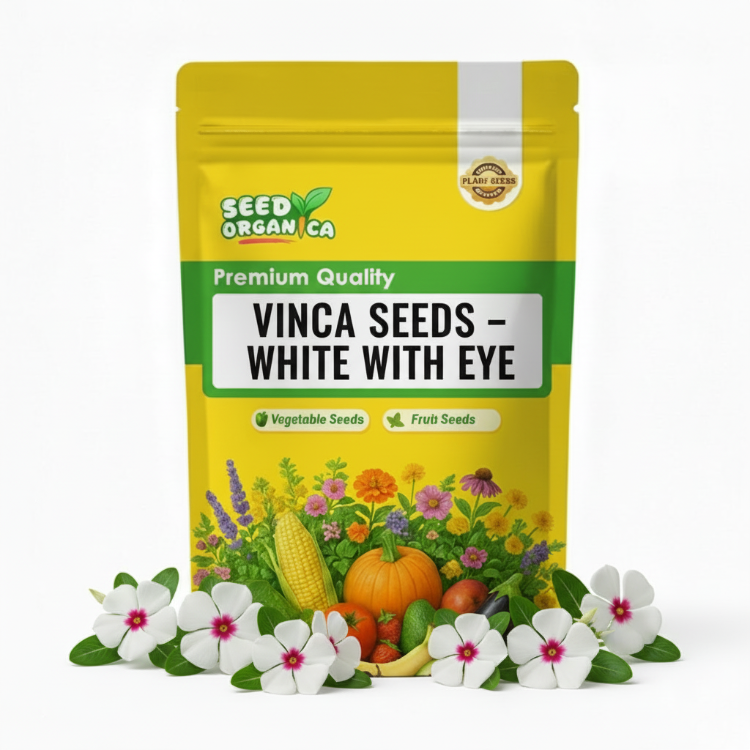 Vinca Seeds – White with Eye