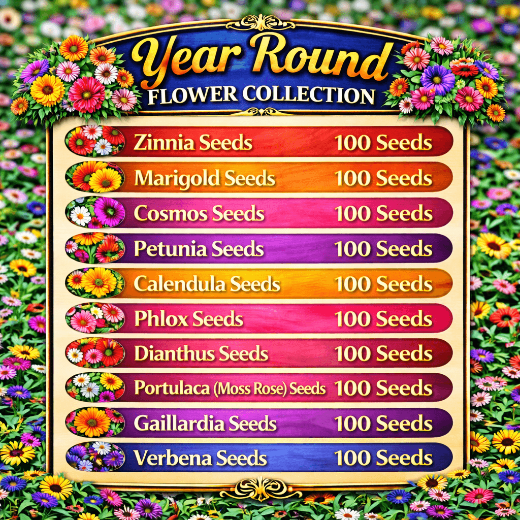 Year Round Flower Collection Seeds