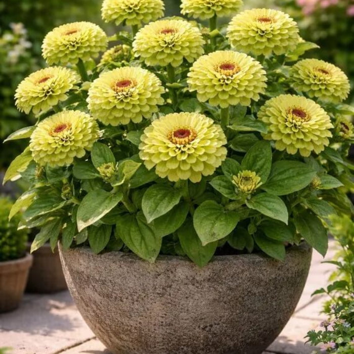 Zinnia  Lime Green Seeds
