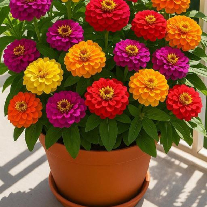 Zinnia Super Cactus Mix Seeds