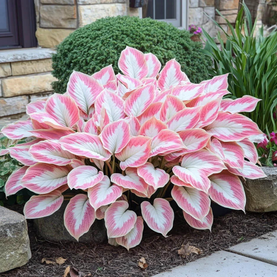 Pretty In Pink Hosta Pink and White Hosta Seeds | Ornamental Shade Garden Seeds